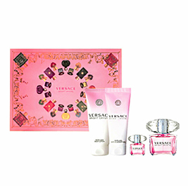 Versace Bright Crystal Eau de Toilette 4PCS Gift Set For Women