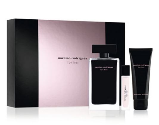Narciso Rodriguez For Her Eau De Toilette 3 Piece Gift Set