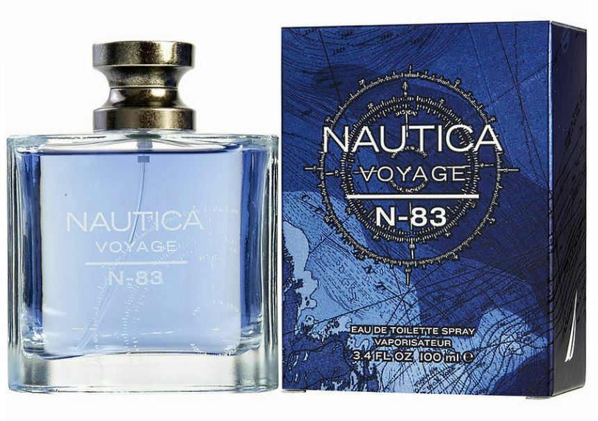 Nautica Voyage N-83 is an Aromatic Aquatic fragrance for men by Nautica. In 2013, the Nautica Voyage N-83 was introduced. Sea Notes, Spicy Mint, and Petitgrain are the top notes; Lavender, Cardamom, and Nutmeg are the middle notes; while Musk, Sandalwood, and Cedar are the base notes.