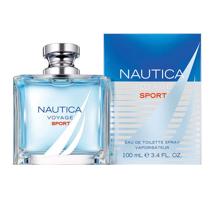 For a calm and soothing scent, the Nautica Voyage Sport Eau de Toilette Spray for men portrays a seductive combination of marine-green-floral tones. This elegant scent, created by Nautica in 2016, begins with a top note of coriander, sea salt, citruses, and sea notes. The sweet and spicy scents of Apple, Palm Leaf, Green Pepper, and Geranium open the heart, while the energizing scents of Patchouli, Vetiver, Musk, and Brazilian Rosewood form a warm and enduring background.