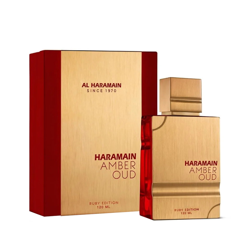 Al Haramain Amber Oud Ruby Edition EDP is an opulent unisex fragrance featuring a rich blend of amber and oriental notes. This 4.0 oz (120 ml) spray offers a long-lasting and sophisticated scent, perfect for making a statement on any occasion.