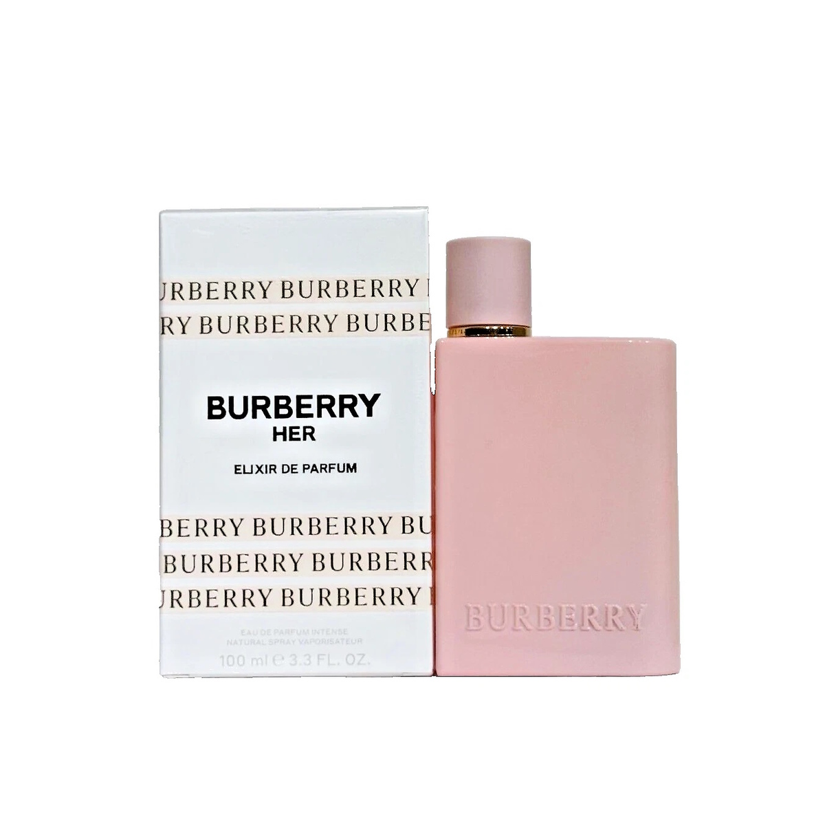 Burberry Her Elixir Eau de Parfum Intense 3.4 oz / 100 ml Spray for Women

Description:
Burberry Her Elixir Eau de Parfum Intense is a bold, luxurious fragrance designed for the modern woman who embraces confidence and elegance. This captivating scent opens with a rich blend of dark red berries, offering a juicy and addictive burst. At its heart lies soft jasmine, adding a smooth, floral depth, while a warm base of vanilla, amber, and musk creates a creamy, long-lasting dry-down.

